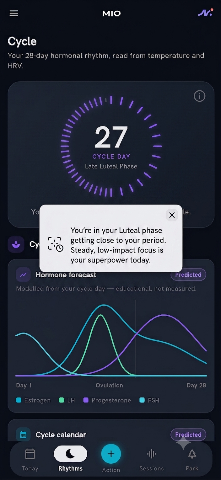 Rhythms screen