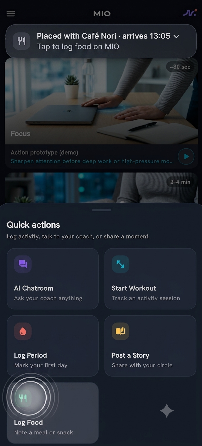 Logging screen